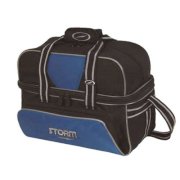 Storm 2-Ball Tote Deluxe Bowling Bag - Black/Blue/Silver