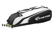 Easton Stealth Core Wheeled Baseball Bat Bag NEW White/Black 