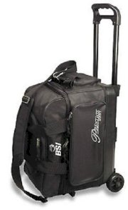 BSI Double 2 Ball Roller Bowling Bag Black Fast Shipping