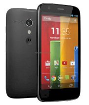 Motorola Moto G CDMA 16GB Black front Cyan back