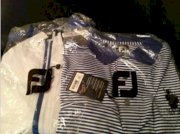 FootJoy Sport Windshirt and Lisle Stripe Shirt - Brand New!