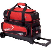 Ebonite Transport II Roller Bowling Bag - Black/Red