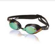 Speedo Speed Socket Mirrored Swim-Swimming Anti-Fog Racing Goggles (Black Green)