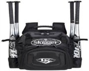 Louisville Slugger Stick Pack Backpack Equipment Bag EBS714 Black Free Necklace