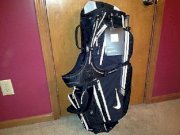 Nike Extreme Sport IV Black Lightweight Dual Strap Carry Stand Golf Bag NWT