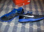 Nike Revolution Running shoe MEN'S size 10.5 BLUE Black GREY Silver Gray