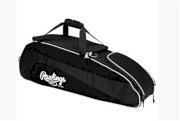 Rawlings Black Baseball Equipment Bag with Fence Clips