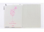 Ốp lưng Ipad 2 / New Ipad Clever Cover (Funny White Flower butterfly)