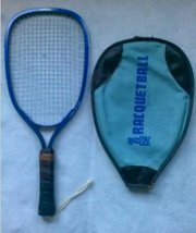 Leach AC250 Racquetball Tennis Racquet Sport w/ Leather Grip Cover Trim