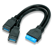 Cáp USB 3.0 20PF- 2AF 0.25m