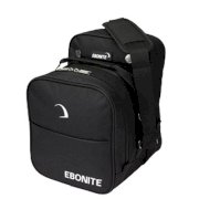 Ebonite Compact 1-Ball Bowling Ball Bag - Black