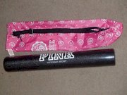 Victoria's Secret PINK Black Yoga Mat W/ PinkCarrying Case Very Rare