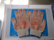 Găng tay len bảo hộ hạt nhựa TA016