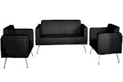 Bộ sofa đen giả da nội thất Hòa Phát SF31-D