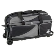 BSI 3 Ball Roller Bag - Black/Grey