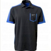 Nike Golf Dri-FIT Light Weight Color Block Polo - Black/Game Royal - M