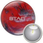 Elite Star Bowling Ball - Purple/Red/Silver