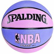 Spalding Pink & Purple NBA Street Basketball Court Size 6 Competitive Grip Feel 