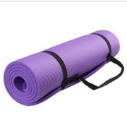 10mm Thick Yoga Mat Non-Slip Exercise, Fitness Purple with a Reticulation Bag