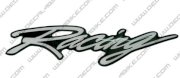 Logo trang trí xe máy RACING