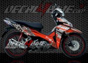 Decal trang trí xe máy Honda Wave 0005