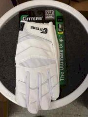Cutters C Tack Revolution Football Receiver Gloves White New Large