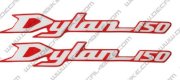 Logo trang trí xe máy DYLAN TRẮNG