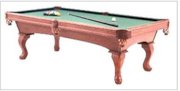Olhausen White Oak Pool Table w Ping Pong Topper Racks Balls Accessories 4 Dad!