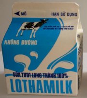 Sữa tươi thanh trùng Long Thành không đường 250ml