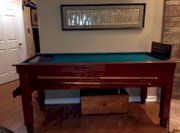 1930's Coin Operated English Bar Pub Billiards Pool Table Excellent Condition