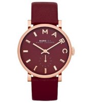 Đồng hồ Marc by Marc Jacobs Baker Maroon Dial Moroon Leather Ladies Watch MBM1267
