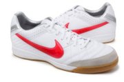 Nike Tiempo Mystic IV IC Men's Indoor Soccer Shoe (454333-160-B) WHT/RED/SLV