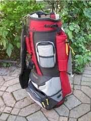 Belding Sports PassPort Carry Red Gray Black USA Golf BAG Cart Club Ball Golfer