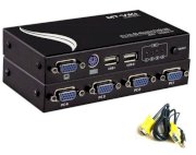 KVM Switch 4 Port PS2 và USB MT-ViKI MT-471UK-L