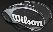 Wilson Tour 9 Racket Bag (Black/Silver) 