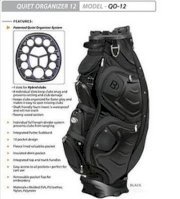 2014 Bennington Golf Quiet Organizer 12 Golf Bag "BLACK" Brand New 2014 Models