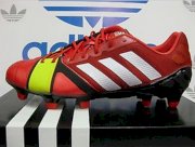 NEW ADIDAS Nitrocharge 1.0 TRX FG Men's Soccer Cleats - Red/White; Q33666