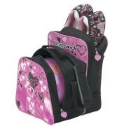 Brunswick Image Hearts All Over 1 ball Tote Bowling Bag Pink