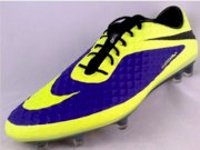 Nike HyperVenom Phantom FG Soccer Cleat (Electro Purple/Volt) Nike Skin Hi-Vis