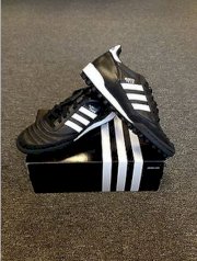 Adidas Mundial Team Turf Shoes Soccer Authentic New Black/White Kangaroo Leather