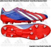 Adidas Soccer Cleats "F50 adiZero TRX FG Messi Synthetic"(11)Turbo/Bk/Wht Q33851