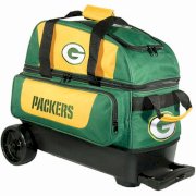 KR NFL Double Roller Packers Bowling Bag