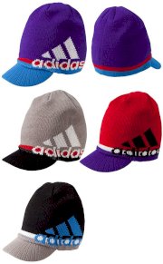 Adidas Golf Japan 2013 Fall & Winter Big Logo Visor Knit Cap 