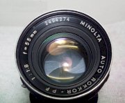Lens Minolta Rokkor 55mm F1.8