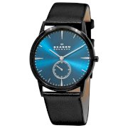 Skagen Men's 958XLBLN Steel Steel Black Blue Watch