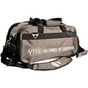 Vise 2 Ball Clear Top Tote Roller Grey Bowling Bag