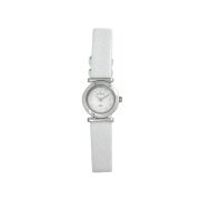 Skagen Women's 107XSSLW Fashion Leather Strap Mother-Of-Pearl Dial Watch
