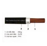 Cáp điện Phú Thắng 1 lõi không có giáp bảo vệ 0.6/1 kV (Cu/XLPE/PVC-1) 1x400