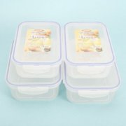 Combo 4 hộp bảo quản thực phẩm 4 Lock nhựa an toàn(2241-2) CR-37689