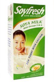 Sữa đậu nành ít đường bổ sung canxi, omega 3&6 1L- Soyfresh